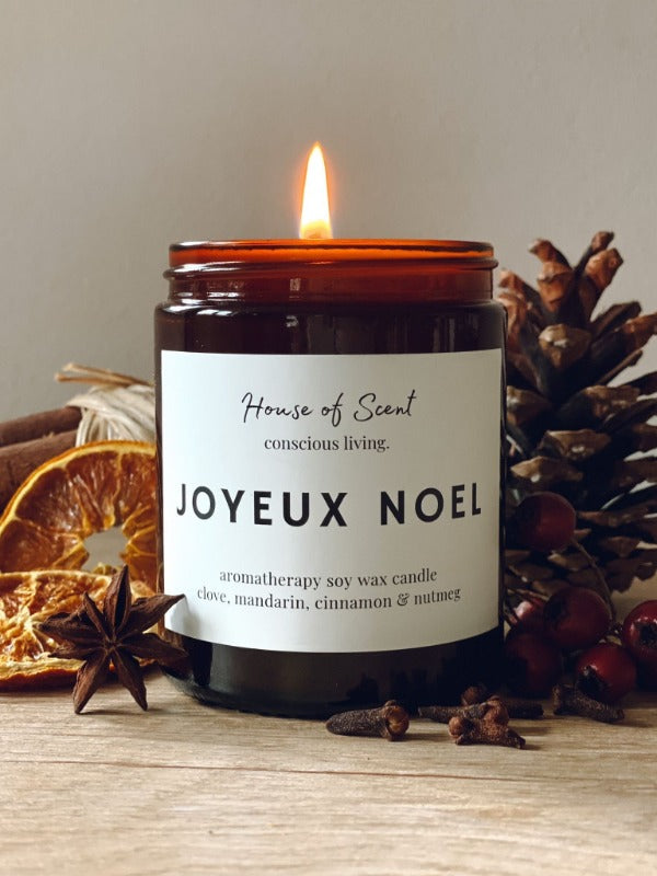 Joyeux Noel Festive Candle Tatton Home