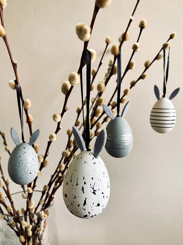 Bunny Ear Egg Decorations Set of 4