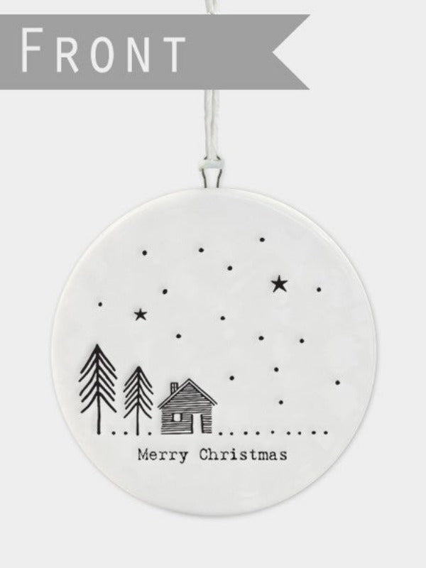Flat Porcelain Bauble – Cabin in the Woods