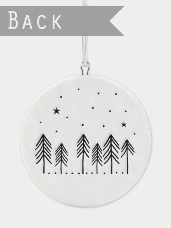 Flat Porcelain Bauble – Cabin in the Woods