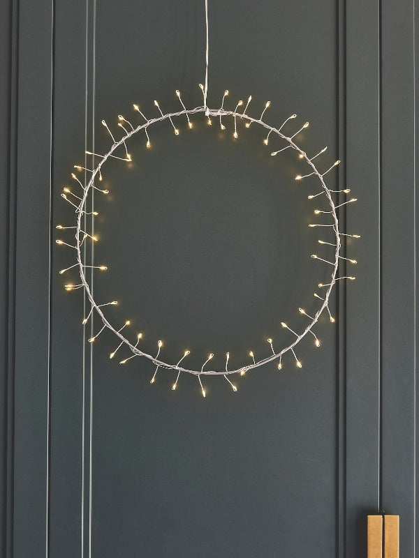 Hanging Aurora Wreath - Gold / Silver