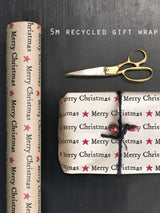 Recycled Kraft Gift Wrap - Various Festive Designs