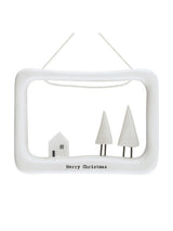 Porcelain Frame Decoration - Merry Christmas