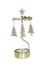 Pluto Produkter Christmas Tree Spinning Tealight Candle Holder Gold