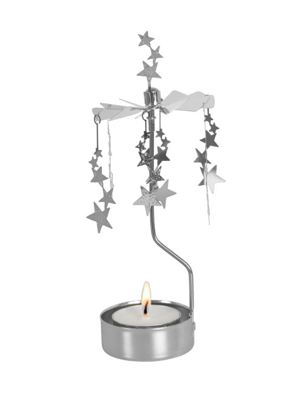 Pluto Produkter, Night Sky Spinning Tealight Candle Holder - Gold / Silver