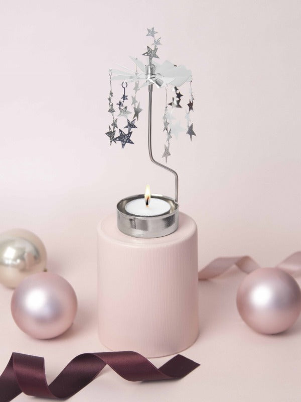 Pluto Produkter, Night Sky Spinning Tealight Candle Holder - Gold / Silver