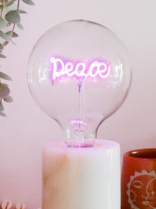 LED Neon Text Bulb - Screw Down (Various Designs)