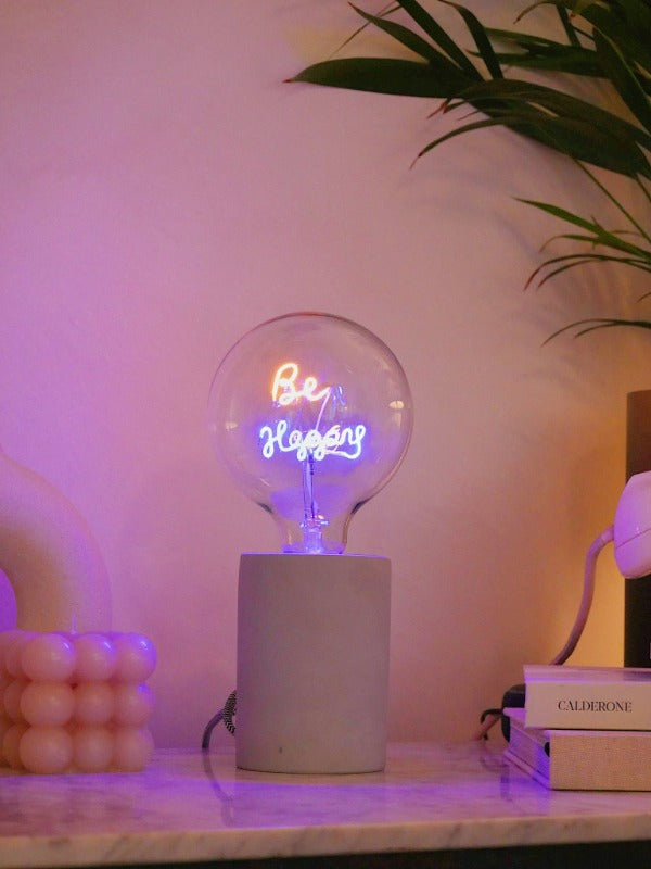 LED Neon Text Lamp - Be Happy