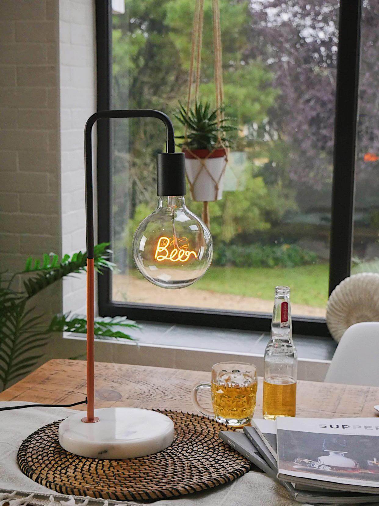 Led Neon Text Lamp Beer Tatton Home 