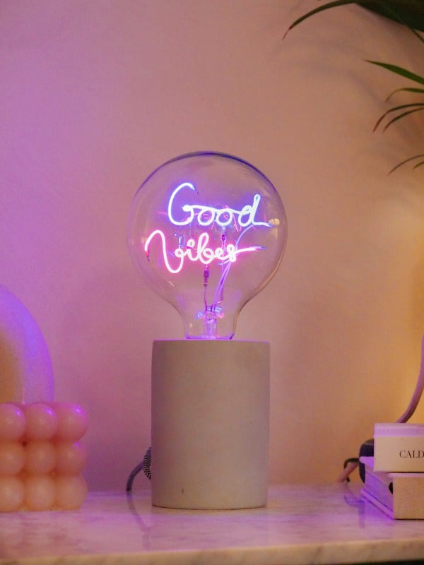 LED Neon Text Lamp Good Vibes