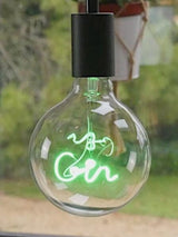 LED Neon Text Lamp – Gin (Screw Up Bulb)