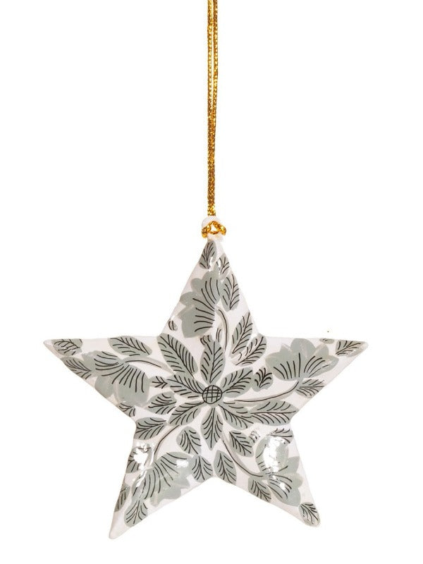 Wooden Kashmiri Star Decoration - Assorted Colours
