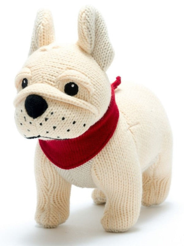 Knitted French Bulldog Toy