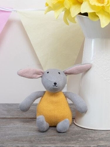 Knitted Scandi Bunny - Mustard