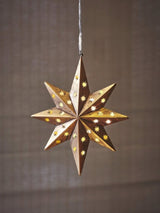 Gold LED Hanging Star Tree Topper