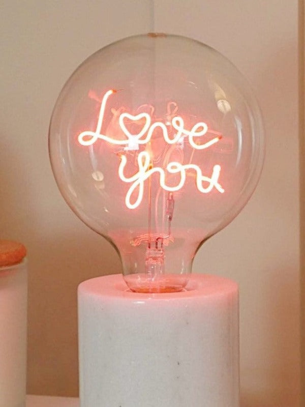 LED Neon Text Bulb - Screw Down (Various Designs)