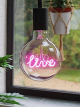 LED Neon Text Lamp – Live