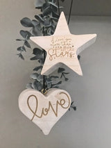 'I Love You More' Mini Star Decoration 02