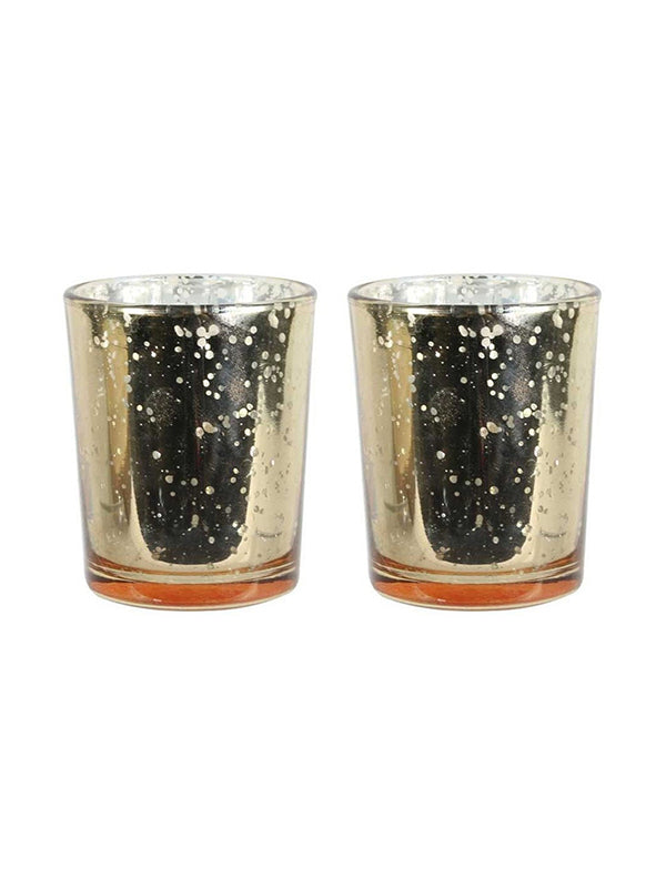 Rose Gold Tealight Holders - Set of 2