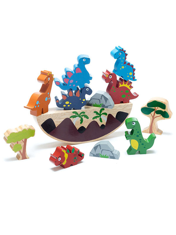 Fair Trade Wooden Dinosaur Stacking/Balancing Toy