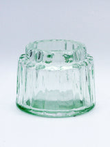 Ribbed Glass Tealight Holder Isolated