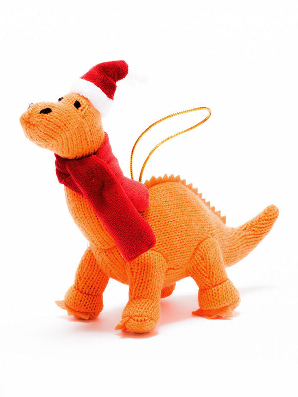 Knitted Christmas Decoration Diplodocus