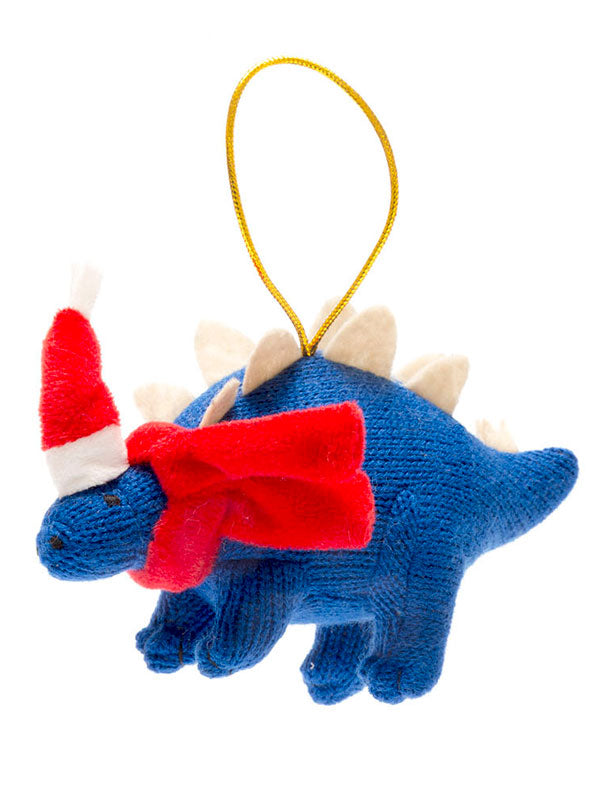 Knitted Christmas Decoration Stegosaurus
